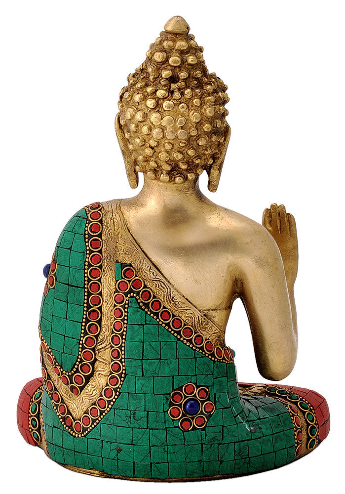 Blessing Gautam Buddha Brass Figure