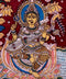 "Ganesha, Lakshmi and Saraswati" Kalamkari Painting