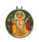 "Musician Lord Ganesha" Silver Pendant