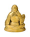 Golden Laughing Buddha Brass Sculpture 5.25"