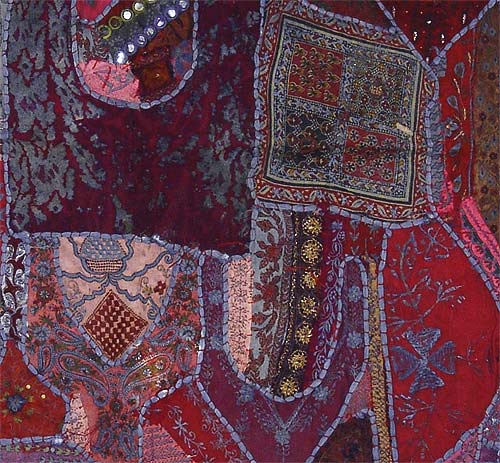Rainy Night - Embroidered Wall Hanging
