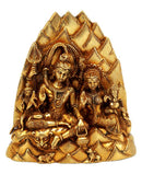 Shiva's Family - Brass Statuette