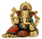 Resting Ganesha Brass Sculpture