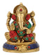 God Ganesha Figurine with Stones