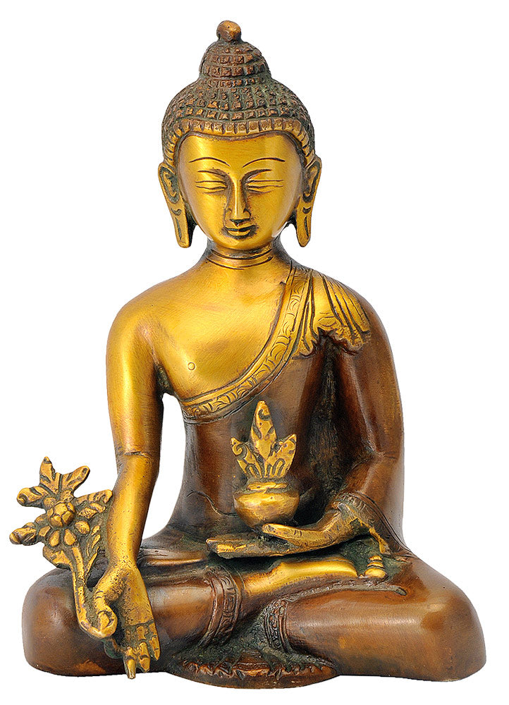 Antiquated Healing Medicine Buddha Statue