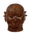 Moustached Shiva - Oxidized Brass Sculpture