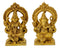 Pair of Lakshmi Ganesh Sitting on Throne