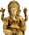 Lambodar Ganpati - Brass Statue 12"