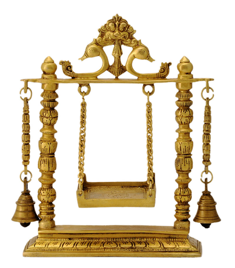 Carved Brass Swing for Deity