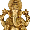 Uma Putra Lord Vinayak - Brass Statue 8"