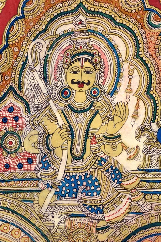 "Dharmakshetre Kurukshetre" Kalamkari Painting
