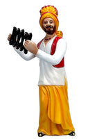 A Punjabi Folk Musician - Fiber Statuette