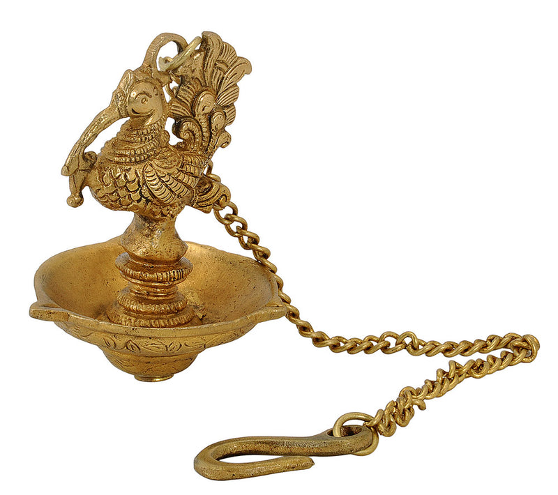Brass Mayur Lamp