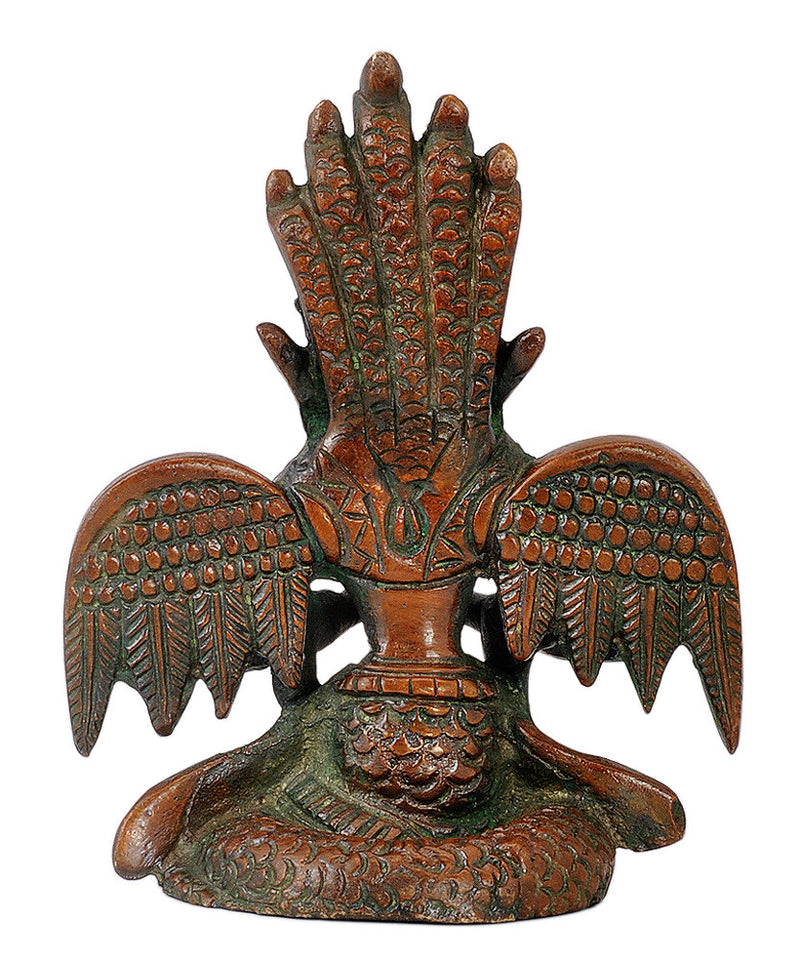 Brass Naga Kanya Statue