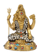 Lord Shiv Shankar Brass Figure