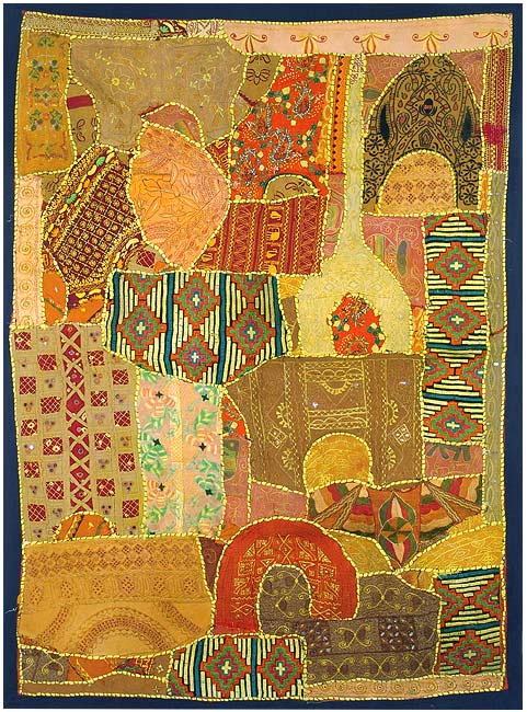 'African Summer' Embroidered Wall Hanging