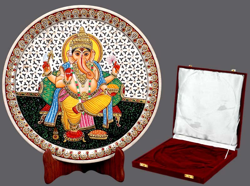 Everyone's Favourite God - Marble Painting