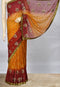 Rust & Maroon Saree with Embroidered Bootis