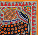 Beautiful Elephant - Mithila Folkart Painting from Bihar