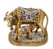 Beautiful Ornate Cow & Calf Brass Statuette 6.50"