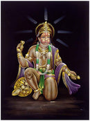 "Shri Ram Bhakta Hanuman" Velvet Painting