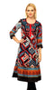 Aztec Design Embroidered Printed Kurta