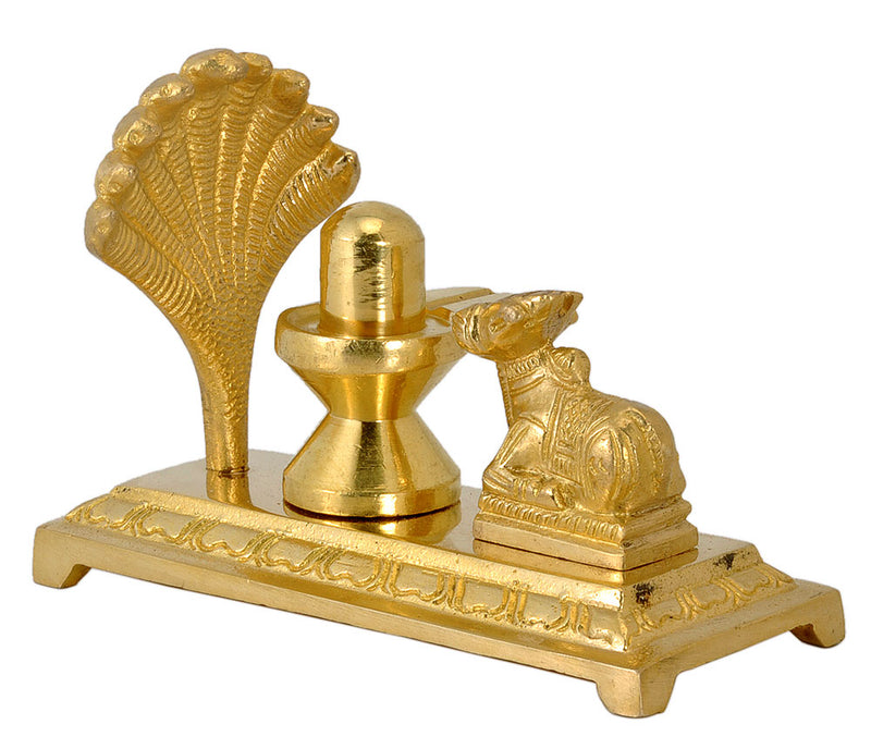 Brass Shivalingam and Nandi