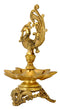 Peacock Brass Lamp