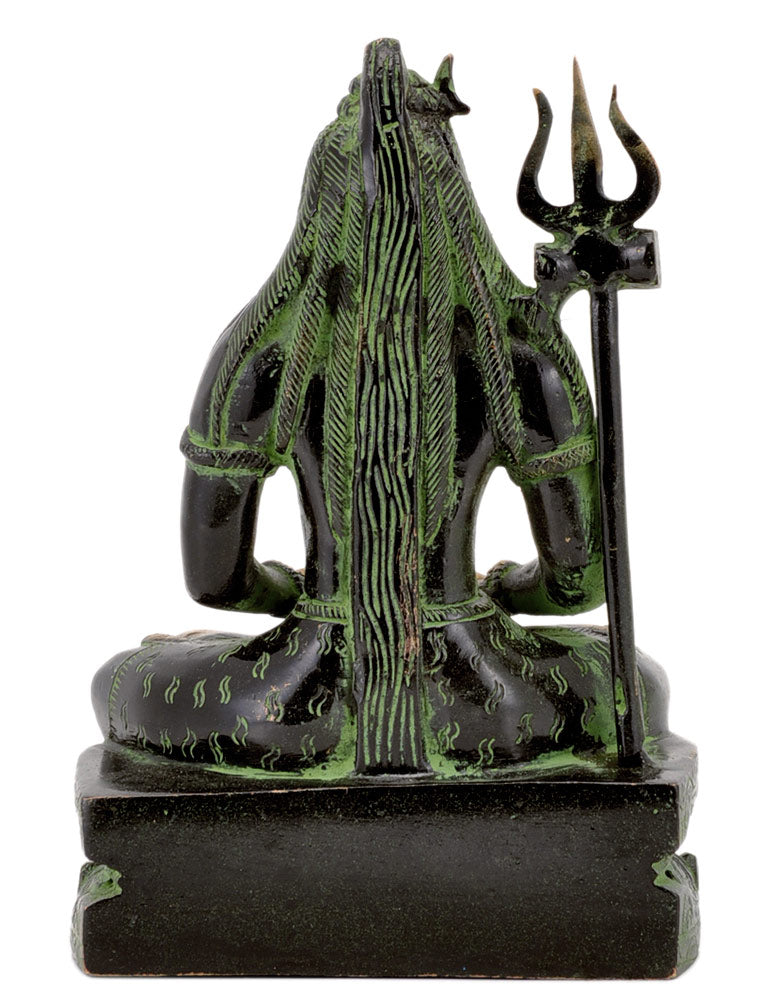 Meditating Shiva Brass Sculpture