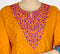 Orange Long Cotton Kurta
