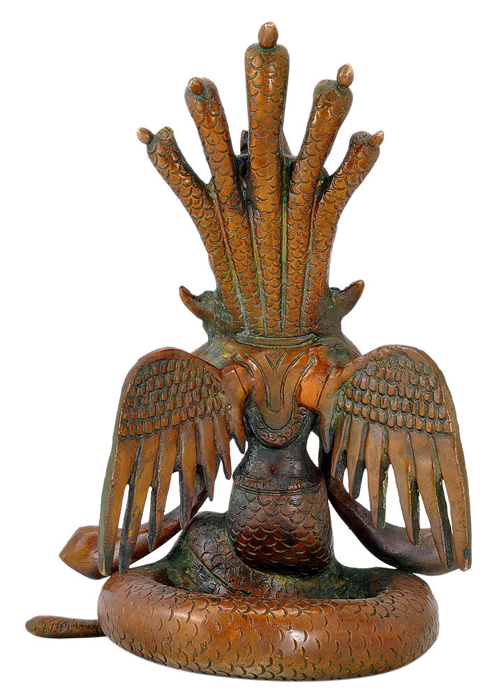 Naaga Kanya - Brass Sculpture 8.50"