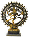 Antiquated God Nataraja Brass Figure with Blazing Aura