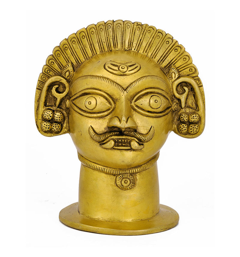 Bhairava Head in Brass