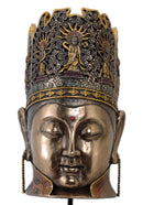 Solid Buddha Head Decorative High Finish Figurine