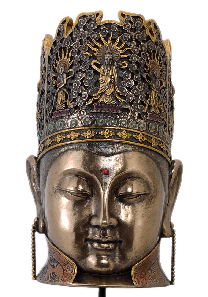 Solid Buddha Head Decorative High Finish Figurine