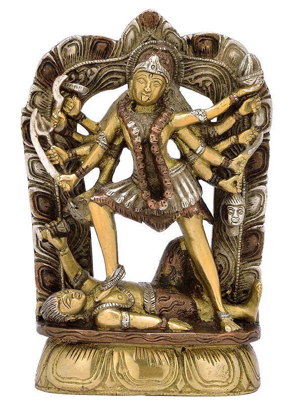 Mahashakti Ma kali - Brass Sculpture