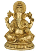 Uma Putra Lord Vinayak - Brass Statue 8"