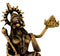 Mighty Lord Hanuman - Dhokra Statuette 5.5"