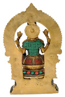 Blessing Devi Mahalakshmi Brass Statue
