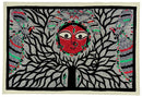 The Mother Nature - Madhubani Painting on Handmade Paper