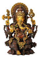 Avighna Lord Ganesha - Brass Sculpture