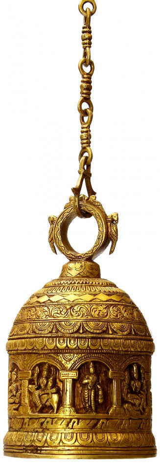 Nava Durga Hanging Bell in Brass