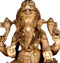 Jaya Deva Ganesha - Wood Statue