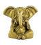 Baby Ganesha God of Good Luck - Small Brass Statue