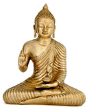 Serene Buddha - Brass Scupture