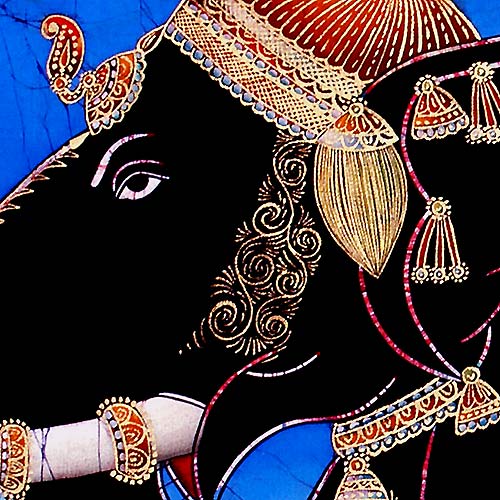 Beauty In Black - Batik Painting