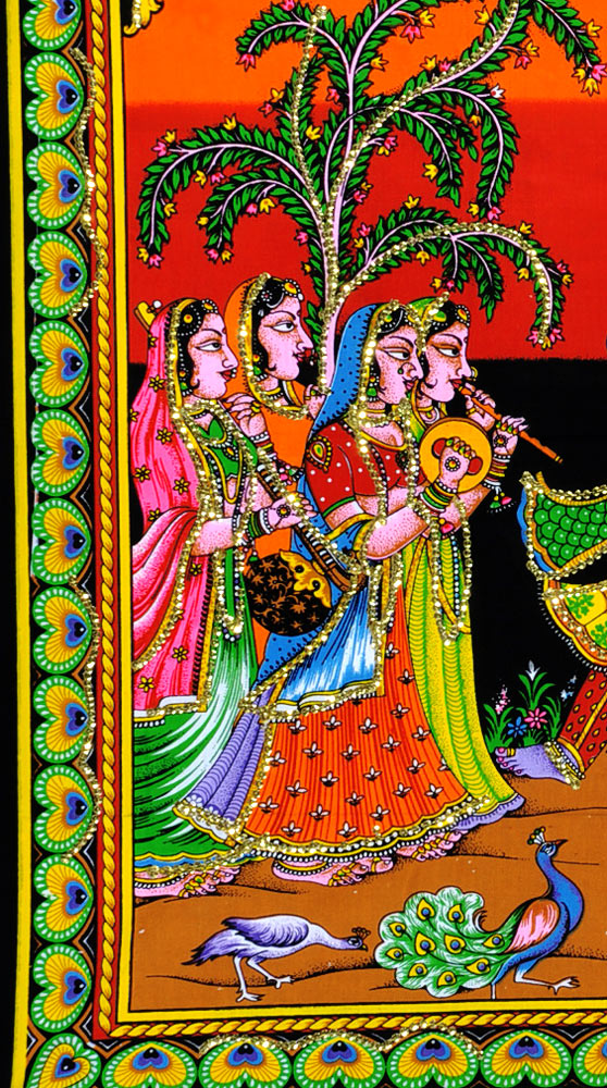 Lord Krishan Playing Dandiya with Radha