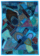 Wall Tapestry - Blue Mosaic