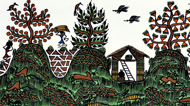 Handmade Warli Painting