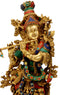 Large Size Lord Krishna Brass Figurine